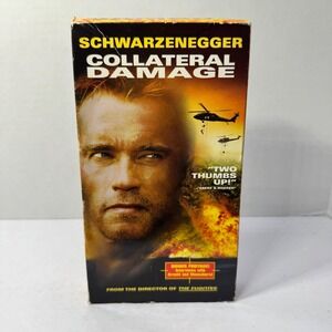 Collateral Damage VHS 2002 Arnold Schwarzenegger‎ Action Thriller Warner Bros R